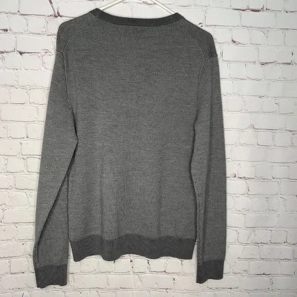 Banana Republic Baruffa Men's Size M Gray Italian Merino Wool